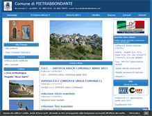 Tablet Screenshot of comune.pietrabbondante.is.it